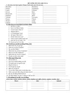 Đề Cương AV lớp 4 HKII