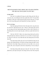 MỘT SỐ GIẢI PHÁP CƠ BẢN TRONG VIỆC XÂY DỰNG TRƯỜNG TIỂU HỌC ĐẠT CHUẨN QUỐC GIA MỨC ĐỘ 2