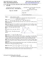 đề thi và đáp án lớp 6 trường AMS thầy Quyết Thắng