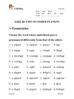 AV 9 Unit 10 Life on other planets 1