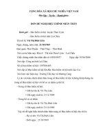 Đơn đề nghị hiệu chỉnh nhân thân