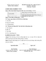 Đề thi - Đáp án Kỳ II su 9