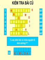 Tính chất vật lí chung của kim loại