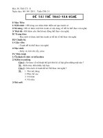 Bài 30 Tiết 31 Đề Tài Thể Thao Văn Nghệ