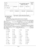 ĐỀ THI HSG TIẾNG ANH 2010-2011 (CÓ ĐÁP ÁN)