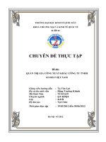 luận văn quản trị chiến lược Quản trị gia công xuất khẩu công ty TNHH Kyoei Việt Nam (Sau đây công ty được viết tắt là KMV)