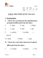 AV 10 Unit 8 The story of my village 1