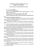 Thành tích cá nhân TPT tiêu biểu