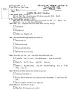 Đề KTĐK cuối kì II môn Tiếng Việt Lớp 4