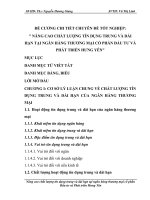 luận văn quản trị chiến lược NÂNG CAO CHẤT LƯỢNG TÍN DỤNG TRUNG VÀ DÀI HẠN TẠI NGÂN HÀNG THƯƠNG MẠI CỔ PHẦN ĐẦU TƯ VÀ PHÁT TRIỂN HƯNG YÊN