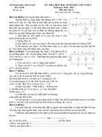 Đề+ĐA dự bị HSG Hà Nam 10-11