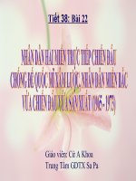 Nhân dân hai miền trực tiếp chiến đấu..