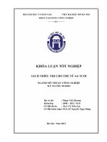 luận văn ngành mỹ thuật công nghiệp đề tài SÁCH THIẾU NHI CHO TRẺ từ 4 6 TUỔI