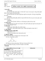 TIẾT 18. BÀI TỔNG BA GÓC TRONG MỘT TAM GIÁC