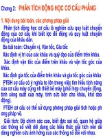 Giáo trình Nguyên lý máy Chương 2