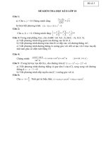 đề thi thử HKII (số 3)