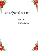 TIET 57: CONG TRU DA THUC