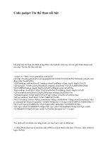 Code gadget Tin thể thao nổi bật