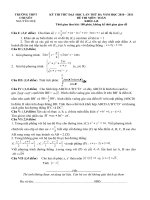 ĐỀ THI THỬ ĐH CHUYÊN NGUYỄN HUỆ LẦN 3( NEW)