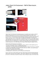 Adobe Flash CS4 Professional - Thiết kế flash chuyên nghiệp