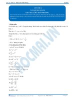 ôn tập toán  chuyên đề hàm số mũ   logarit