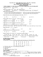 Bộ đề thi toán7 kì 2