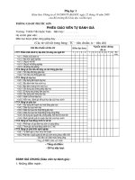 Xếp loại chuẩn nghề nghiệp giáo viên THCS