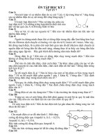 DE CUONG ON TAP  HOC KY 2 (LY 6 +7)