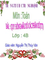 TOÁN-QUY ĐỒNG MẪU SỐ CÁC PHÂN SỐ