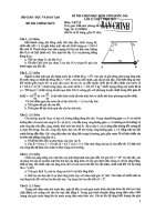 Đề thi HSG quốc gia Vật lý 12 - 2010