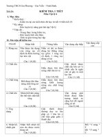 Đề kiểm tra Vật lý 6 kỳ II