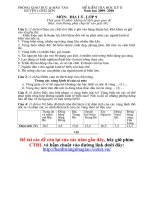 Đề thi HK II môn Địa 9 - Huyện Lương Sơn 10