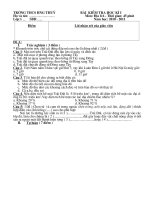 ĐE KIỂM TRA HKII ĐỊA LÍ 6 + ĐÁP ÁN ( 3 ĐỀ )  2010-2011