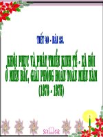 Khôi phục và phát triển kinh tế xã hội