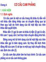 Giáo trình Nguyên lý máy Chương 4