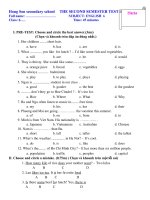 ĐỀ THI HỌC KÌ II ANH 6 10-11 (THAM KHẢO)