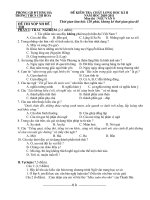 Đề thi - Đáp án Kỳ II Văn 9