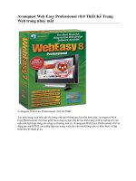 Avanquest Web Easy Professional v8.0 Thiết Kế Trang Web trong nháy mắt