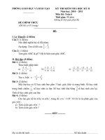 Đề thi học kỳ 2 toán6,có đáp án