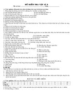 Đề thi - Đáp án Kỳ II  l Vật lý 9