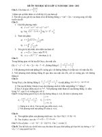 Đề ôn thi học kì II lớp 12 năm 2011