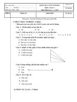 ĐỀ KIỂM TRA CUỐI HKII- LỚP 1
