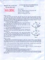 Đề thi HSG quốc gia ly 12 năm 2011