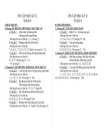 ÔN TẬP TOÁN 8 HỌC KỲ II - CHUẨN KIẾN THỨC, KỶ NĂNG