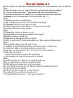 Phân biệt whether và if