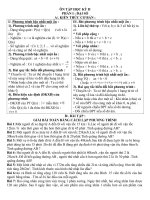 ÔN TẬP HỌC KỲ II2011