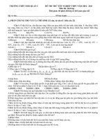 Đề thi thử tốt nghiệp năm học 2010-2011 (lần 1)