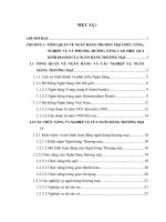 luận văn quản trị chiến lược Một số biện pháp cơ bản nâng cao hiệu quả kinh doanh của Ngân hàng TMCP Hàng hải – chi nhánh Hồng Bàng