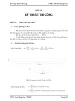 thuyết minh đồ án kỹ thuật thi công đào hố đất