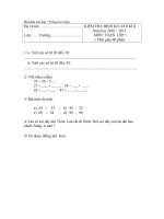 Đề thi Toán +Tiếng việt cuối ki2+đáp án